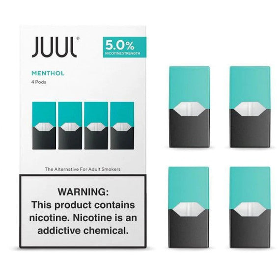 PODs (cartucho) c/ Líquidos 04 - MENTHOL - JUUL